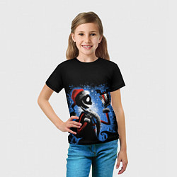 Футболка детская Плохой санта 2022, цвет: 3D-принт — фото 2