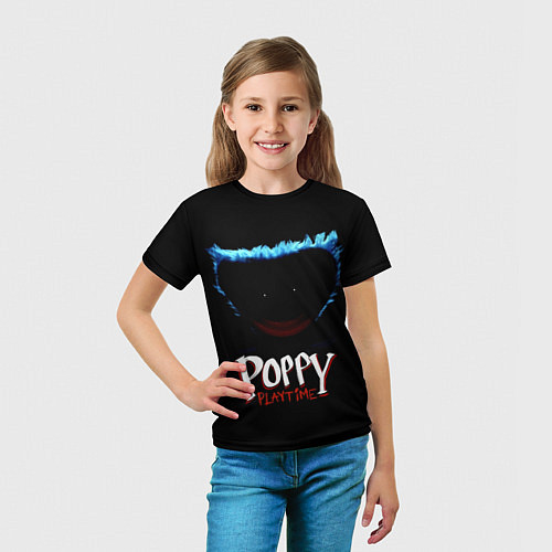 Детская футболка Poppy Playtime: Huggy Wuggy / 3D-принт – фото 5