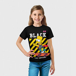Футболка детская БАР И ЛИЗА СИМПСОНЫ х ON BLACK, цвет: 3D-принт — фото 2