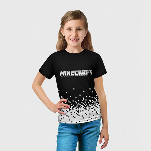 Детская футболка Minecraft Майнкрафт логотип / 3D-принт – фото 5