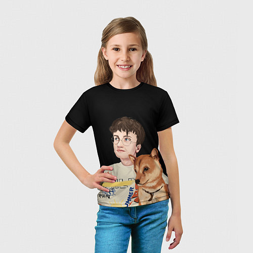 Детская футболка Бульвар Депо с пёсиком / 3D-принт – фото 5