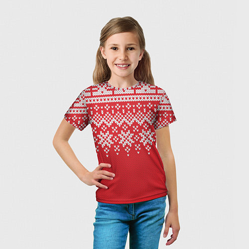 Детская футболка Knitted Pattern / 3D-принт – фото 5