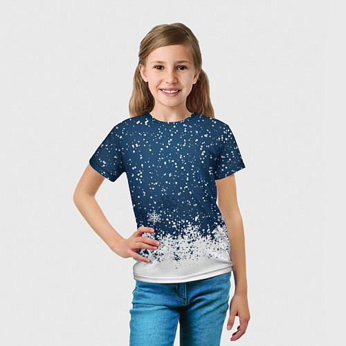 Детская футболка Snow / 3D-принт – фото 5