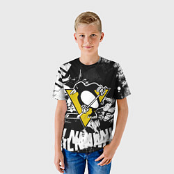 Футболка детская Питтсбург Пингвинз Pittsburgh Penguins, цвет: 3D-принт — фото 2