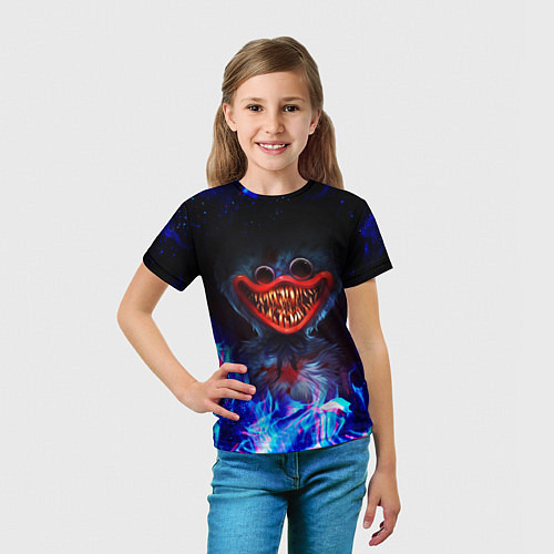 Детская футболка POPPY PLAYTIME: NEON FIRE / 3D-принт – фото 5