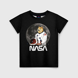 Футболка детская Доги Космонавт Мем Наса Doge, цвет: 3D-принт