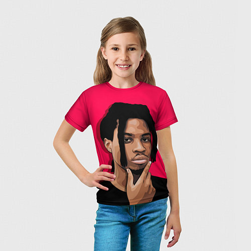 Детская футболка Thinking Denzel / 3D-принт – фото 5