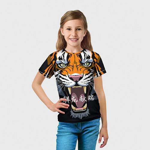 Детская футболка С Новым 2022 годом! Тигр / 3D-принт – фото 5