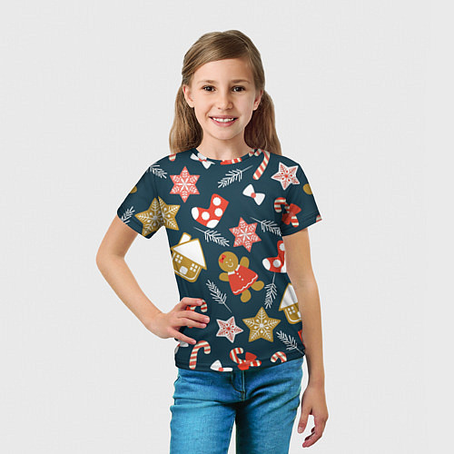 Детская футболка Merry Christmas!!! / 3D-принт – фото 5