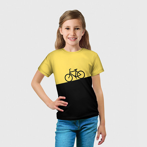 Детская футболка Бегущий за велосипедом / 3D-принт – фото 5