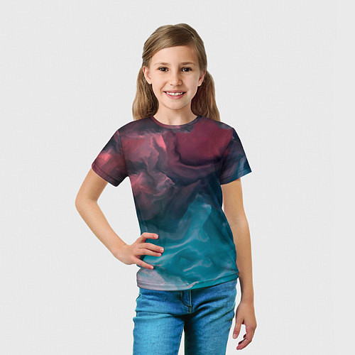 Детская футболка Туманная вода / 3D-принт – фото 5