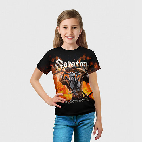 Детская футболка Kingdom Come - Sabaton / 3D-принт – фото 5