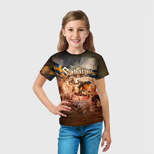 Детская футболка Swedish Empire Live - Sabaton / 3D-принт – фото 5