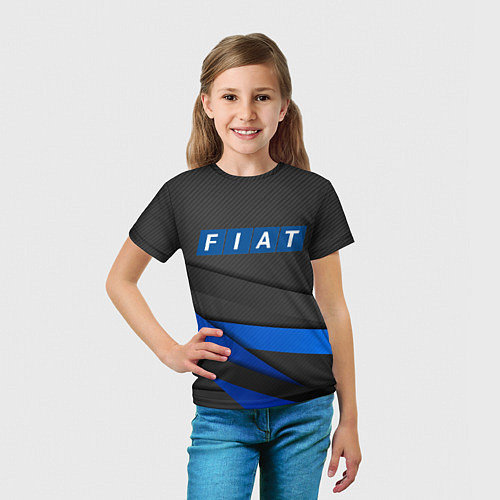 Детская футболка FIAT SPORT ФИАТ СПОРТ / 3D-принт – фото 5