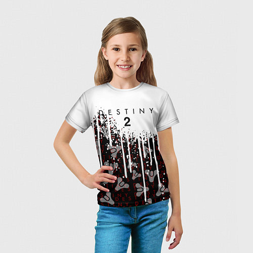 Детская футболка Destiny Подтеки красок / 3D-принт – фото 5
