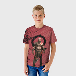 Футболка детская Кратос God of War, цвет: 3D-принт — фото 2