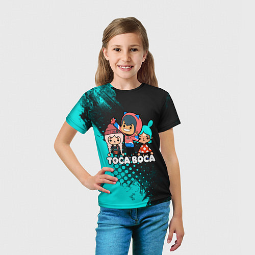 Детская футболка Toca Boca Рита и Леон / 3D-принт – фото 5