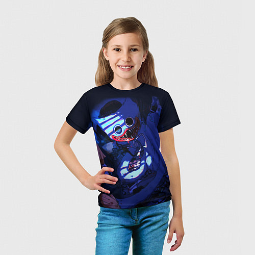 Детская футболка POPPY PLAYTIME BLUE ПОППИ ПЛЕЙТАЙМ / 3D-принт – фото 5