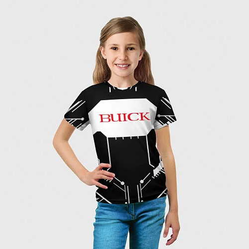 Детская футболка Buick Лого Эмблема спина / 3D-принт – фото 5