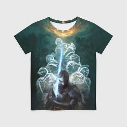 Футболка детская Elden Ring рыцарь и предшественники серии Souls El, цвет: 3D-принт