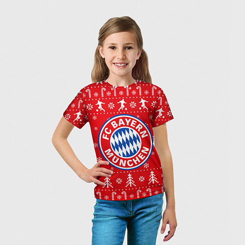 Детская футболка Бавария Новогодний / 3D-принт – фото 5