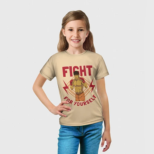 Детская футболка FIGHT FOR YOURSELF / 3D-принт – фото 5