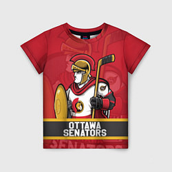 Футболка детская Оттава Сенаторз, Ottawa Senators, цвет: 3D-принт