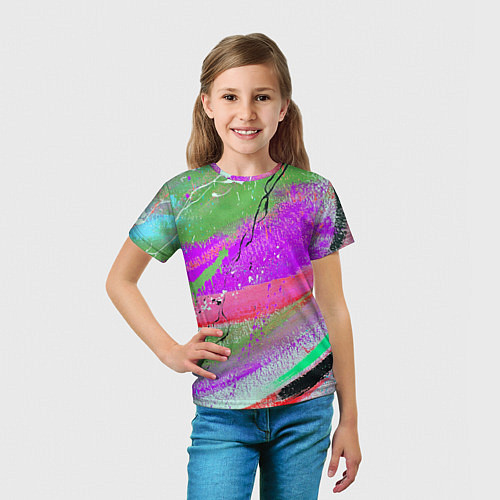 Детская футболка Красочный взрыв / 3D-принт – фото 5