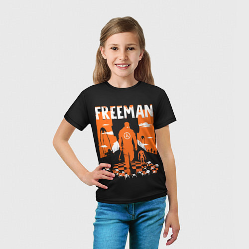 Детская футболка Walkin Freeman / 3D-принт – фото 5