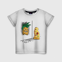 Футболка детская HERES PINEAPPLE!, цвет: 3D-принт