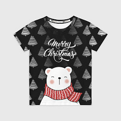 Футболка детская MERRY CHRISTMAS BEARS, цвет: 3D-принт