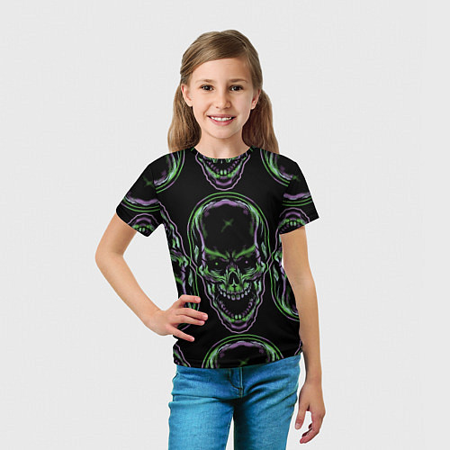 Детская футболка Skulls vanguard pattern 2077 / 3D-принт – фото 5