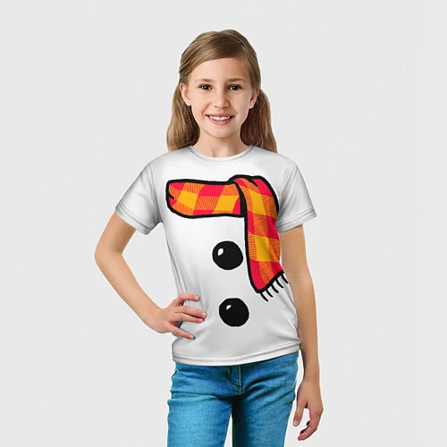 Детская футболка Snowman Outfit / 3D-принт – фото 5