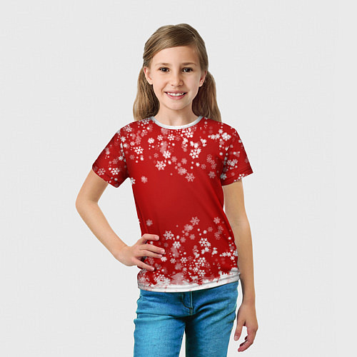 Детская футболка Вечный снегопад / 3D-принт – фото 5
