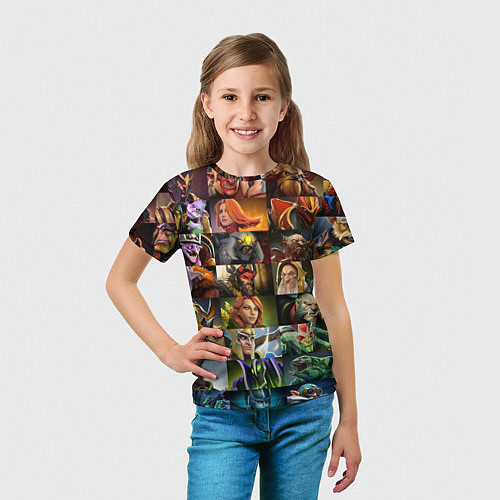 Детская футболка HEROES DOTA 2 ПЕРСОНАЖИ ДОТА 2 / 3D-принт – фото 5