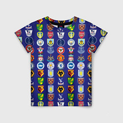 Футболка детская Футбольные клубы Английской Премьер Лиги, цвет: 3D-принт