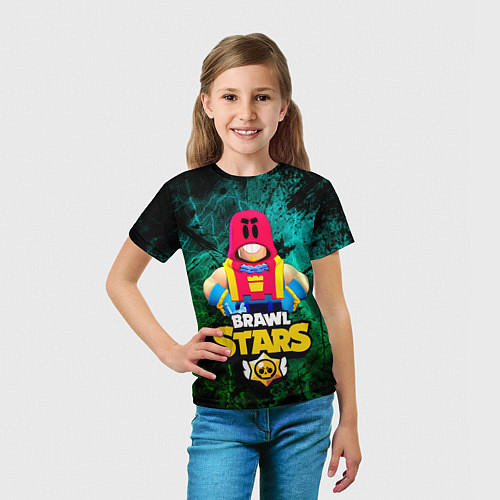 Детская футболка ГРОМ БРАВЛ СТАРС, GROM BRAWL STARS / 3D-принт – фото 5
