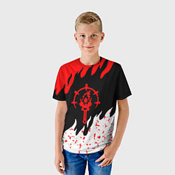 Футболка детская Darkest Dungeon огонь, цвет: 3D-принт — фото 2