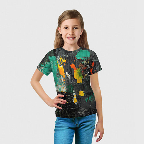 Детская футболка Пятна краски / 3D-принт – фото 5