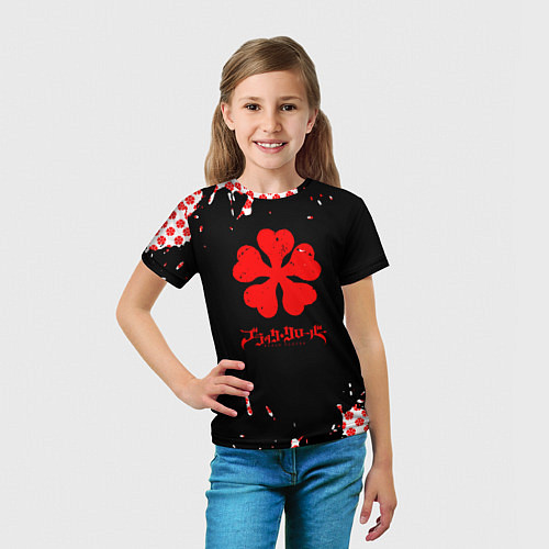 Детская футболка Чёрный клевер патер / 3D-принт – фото 5
