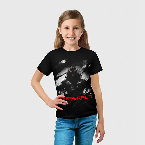 Детская футболка DISTURBED THE GUY ЛИЦО ДЕМОНА / 3D-принт – фото 5