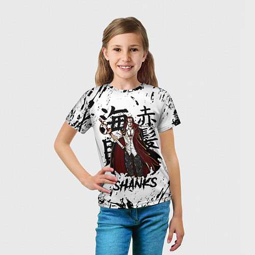Детская футболка SHANKS ONE PIECE / 3D-принт – фото 5