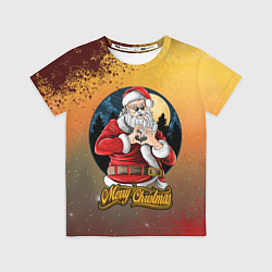 Футболка детская Santa love you, цвет: 3D-принт