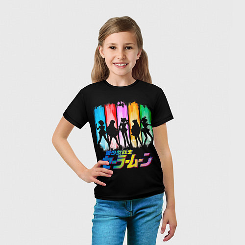 Детская футболка Воины в матросках - Сейлор Мун / 3D-принт – фото 5