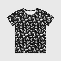 Футболка детская Roger skull, цвет: 3D-принт