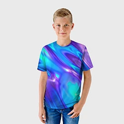 Футболка детская Neon Holographic, цвет: 3D-принт — фото 2
