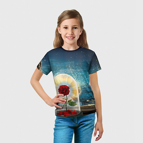Детская футболка Роза в Колбе / 3D-принт – фото 5