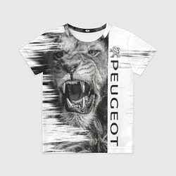 Футболка детская Peugeotlion, цвет: 3D-принт