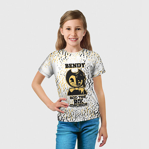 Детская футболка Бенди и чернильная машина / 3D-принт – фото 5