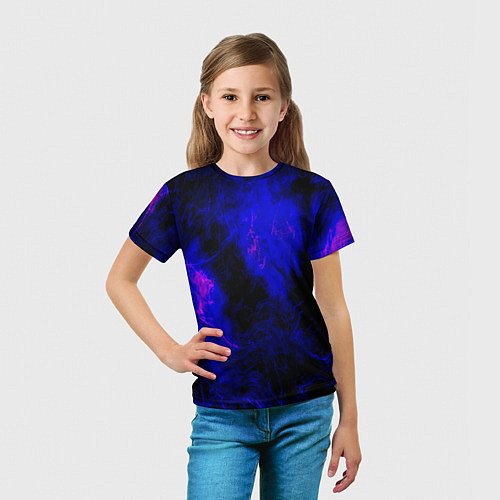 Детская футболка Purple Tie-Dye / 3D-принт – фото 5